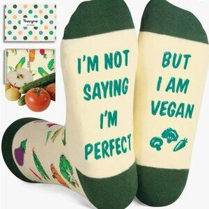 New in Box HAPPYPOP Funny, Vegan Socks